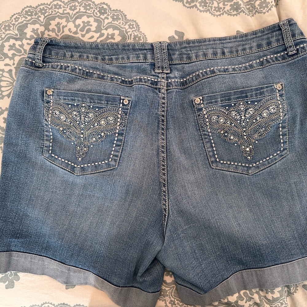 ANA size 20W Embellished Denim Women's Shorts